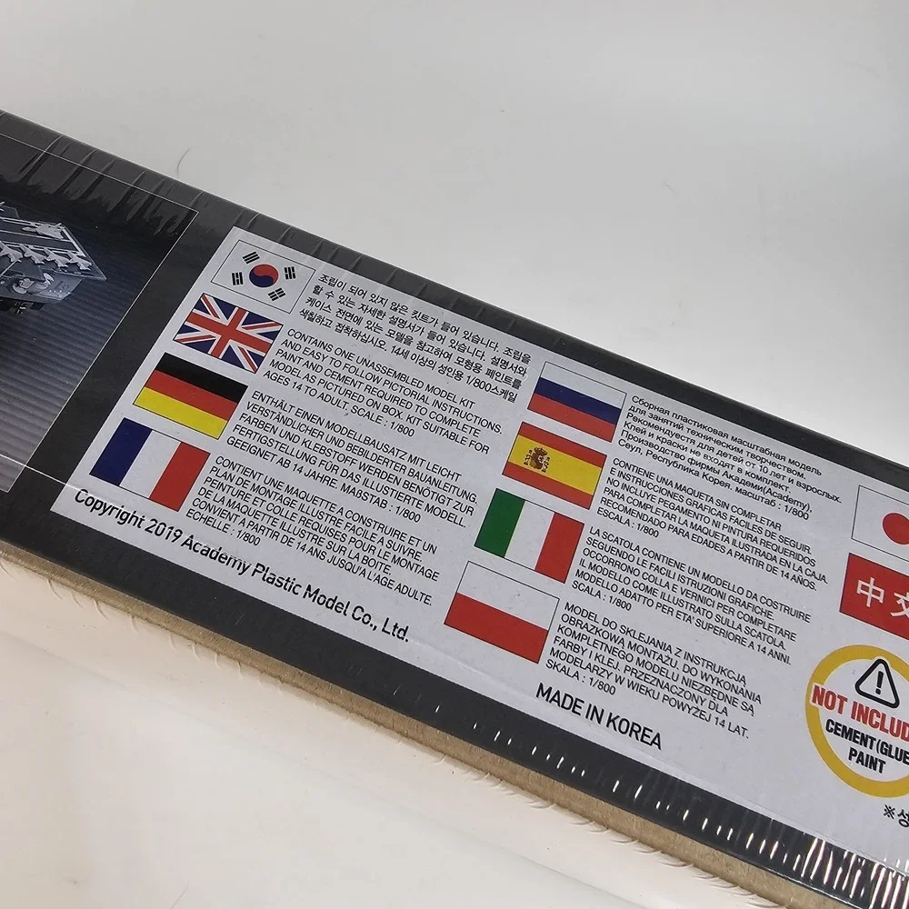 Academy CV-63 USS Kitty Hawk Hobby Model Kit 1/800 scale Ship Carrier New Sealed
